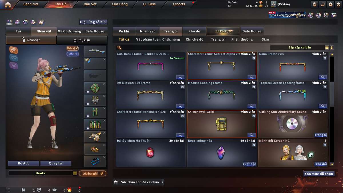 shop acc cf uy tin gia re